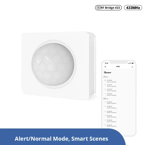 SONOFF PIR3-RF 433MHz Motion Sensor