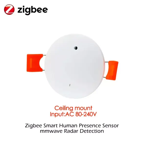 Tuya Smart ZigBee 220V AC mmWave Human Presence Sensor - 24GHz Radar